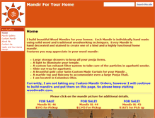 Tablet Screenshot of mandirforyourhome.com